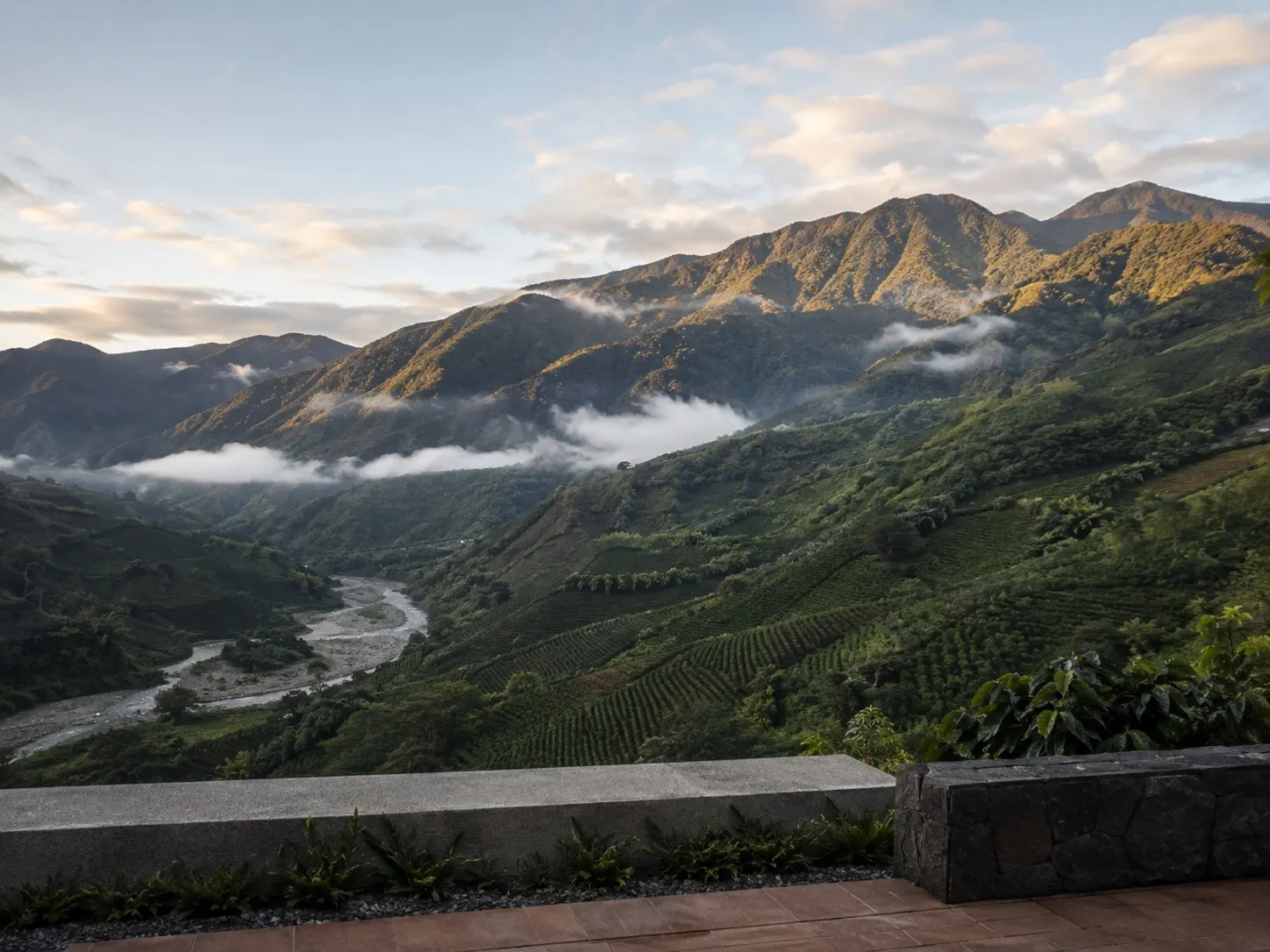 El Valle de Orosi visto desde la terraza